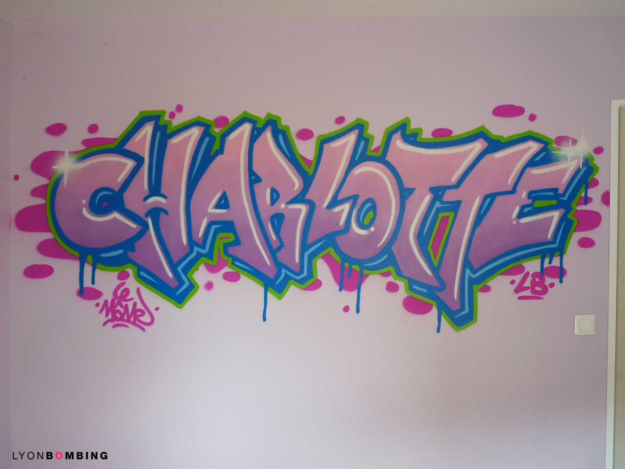 Prénom graffiti dans chambre - Chambre - LYONBOMBING